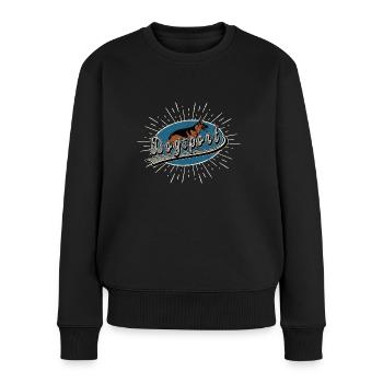 Vintage Dogsport Allemand berger allemand motif IGP - Pull Premium bio Femme - noir - Devant - Julia (174cm)