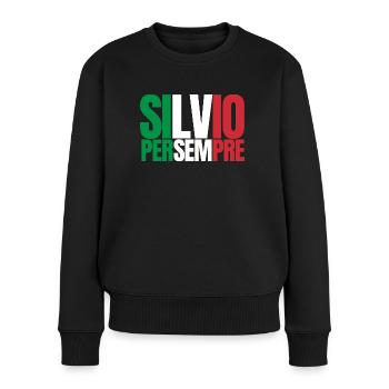 Silvio per sempre - Pull Premium bio Femme - noir - Devant - Julia (174cm)