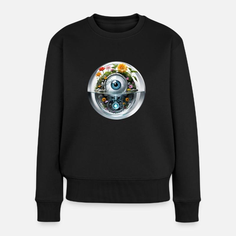 Watch - Frauen Premium Bio Pullover - Schwarz
