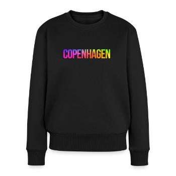 Fierté de Copenhague - Pull Premium bio Femme - noir - Devant - Julia (174cm)