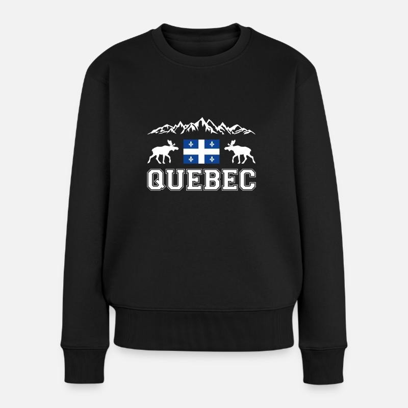 Québec - Pull Premium bio Femme - noir