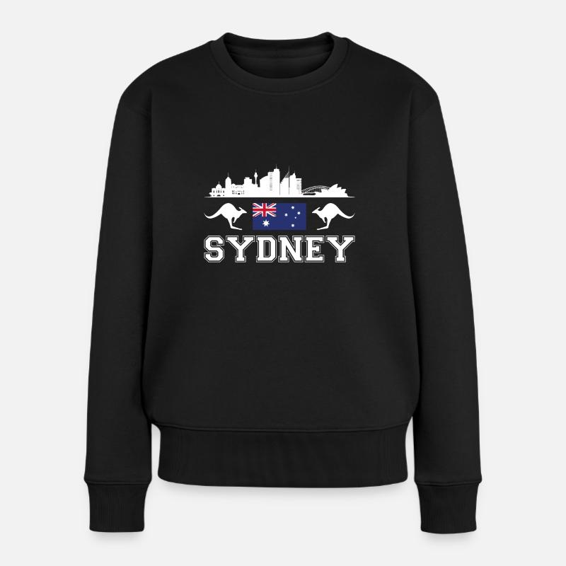 Sydney - Frauen Premium Bio Pullover - Schwarz