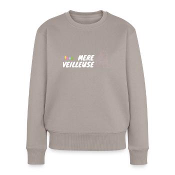 mère veilleuse ballon - Pull Premium bio Femme - taupe - Devant - Julia (174cm)