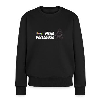 mère veilleuse ballon - Pull Premium bio Femme - noir - Devant - Julia (174cm)