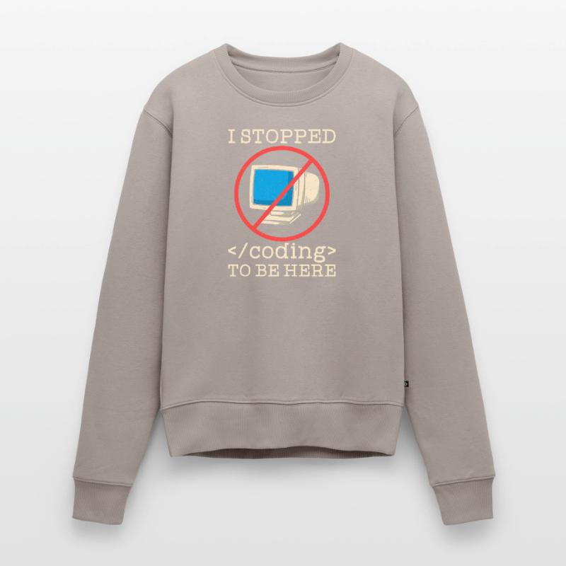 Coding funny saying programmer Women's Premium Organic Jumper