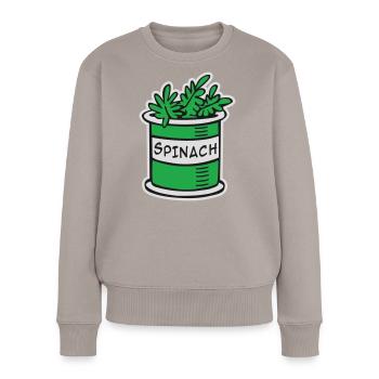 Spinach - Women's Premium Organic Jumper - taupe - Front - Julia (174cm)