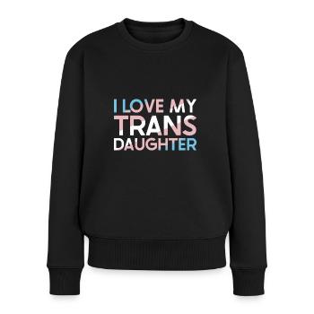 LGBT Gay Rainbow for Friends and Community - Frauen Premium Bio Pullover - Schwarz - Vorne - Julia (174cm)