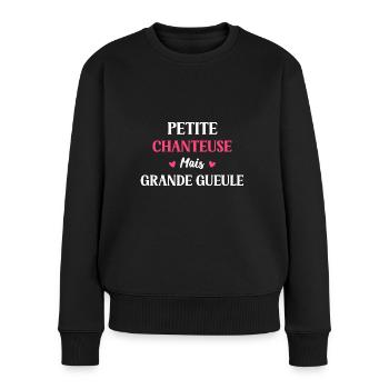 chanteuse - Pull Premium bio Femme - noir - Devant - Julia (174cm)