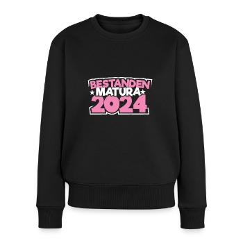 Matura 2024 Maturareise Maturafeier Maturant - Frauen Premium Bio Pullover - Schwarz - Vorne - Julia (174cm)
