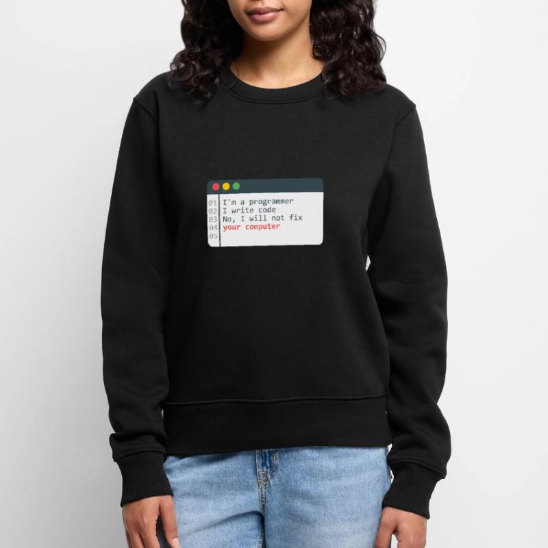 Programmer HTML Computer Coder Coding Programming Women's Premium Organic Jumper