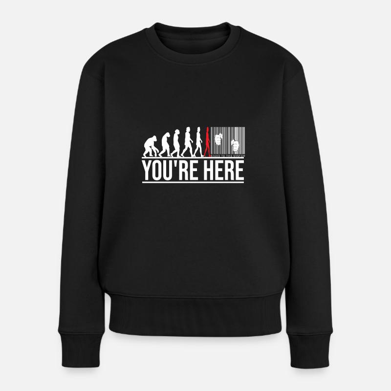 Bargeld Anti Digitalisierung - Frauen Premium Bio Pullover - Schwarz