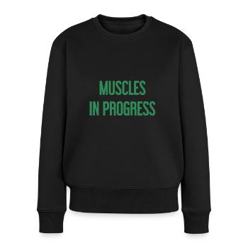 Muscles in Progress - Women's Premium Organic Jumper - black - Front - Julia (174cm)