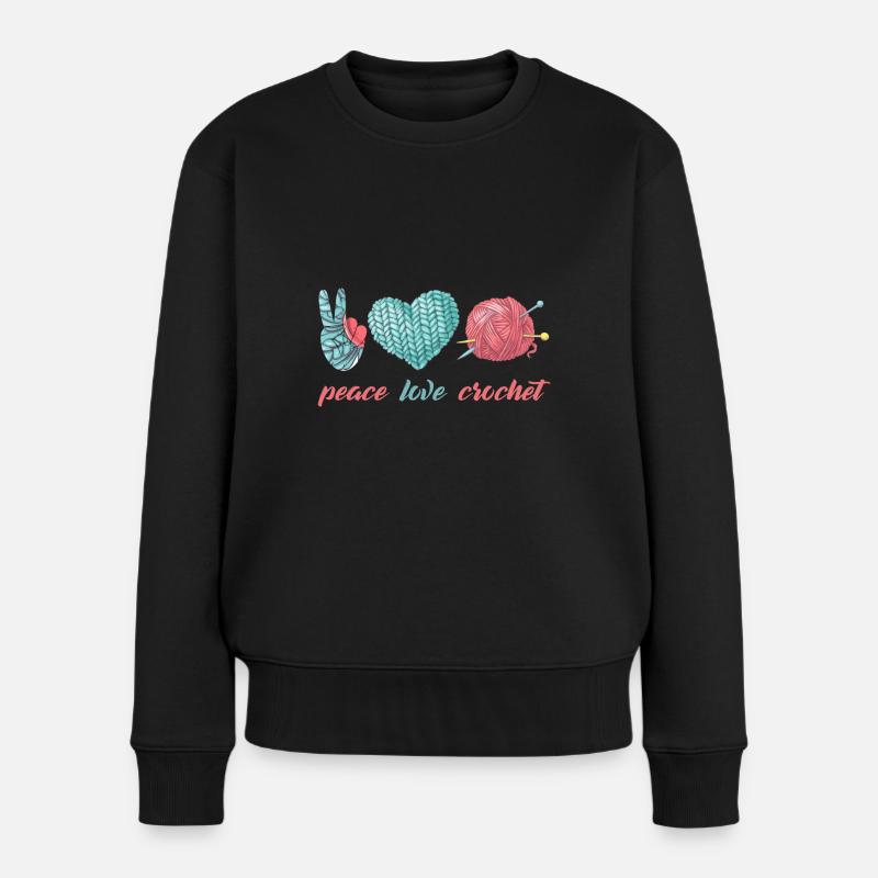 Crochet - Pull Premium bio Femme - noir
