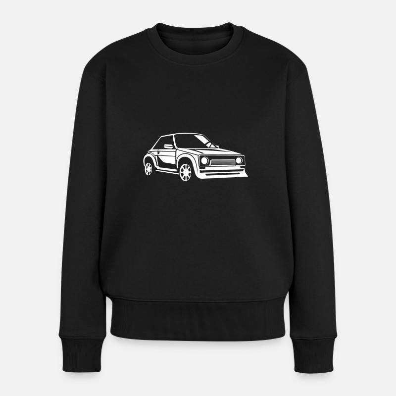 Rallye-Fahrzeug - Frauen Premium Bio Pullover - Schwarz