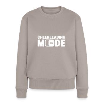 Cheerleading Mode On Gymnast Cheerleader Dancing C - Frauen Premium Bio Pullover - Taupe - Vorne - Julia (174cm)