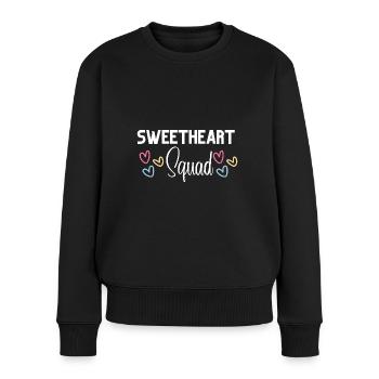 Valentine's Day- Sweetheart Squad - Women's Premium Organic Jumper - black - Front - Julia (174cm)