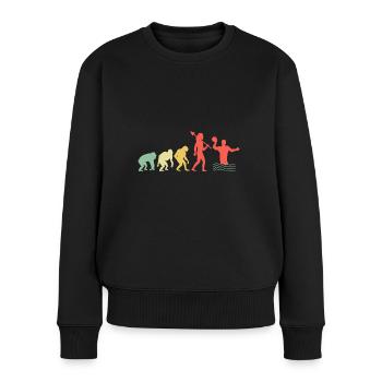 Evolution Water Polo Player Aquatic Polo - Women's Premium Organic Jumper - black - Front - Julia (174cm)
