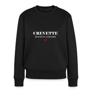 crevette - Pull Premium bio Femme - noir - Devant - Julia (174cm)