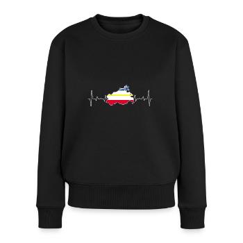 Mecklembourg-Poméranie occidentale Dear home - Pull Premium bio Femme - noir - Devant - Julia (174cm)