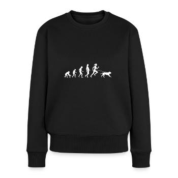 Canicross femmes cannonging sports cannonging idée de cadeau - Pull Premium bio Femme - noir - Devant - Julia (174cm)