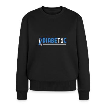 Diabetic Insulin - Women's Premium Organic Jumper - black - Front - Julia (174cm)