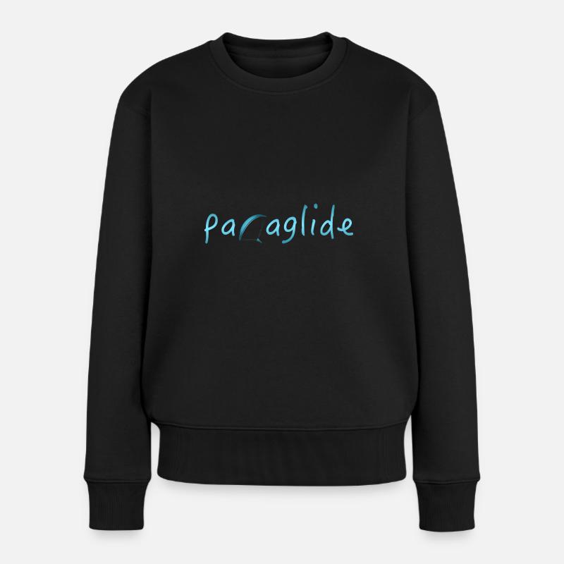 paraglide - Frauen Premium Bio Pullover - Schwarz