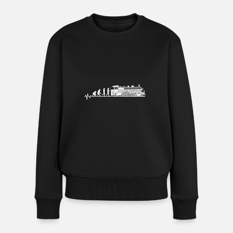 Train - Pull Premium bio Femme - noir