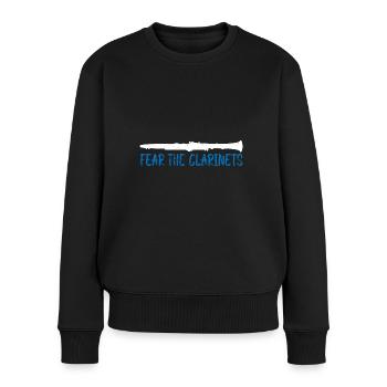 Fear The Clarinets 8 - Frauen Premium Bio Pullover - Schwarz - Vorne - Julia (174cm)