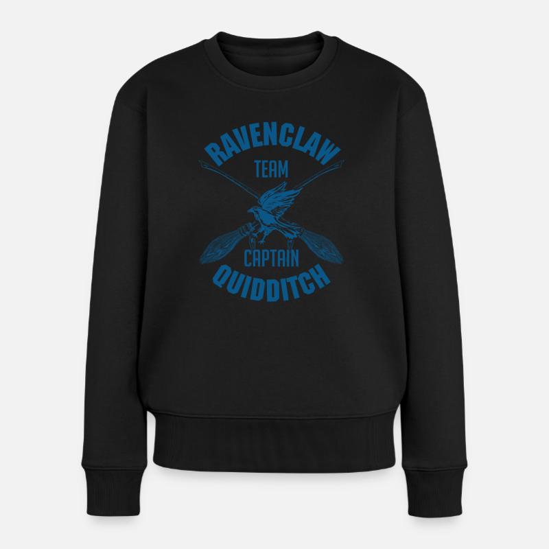 Harry Potter Ravenclaw Team Captain Quidditch - Frauen Premium Bio Pullover - Schwarz