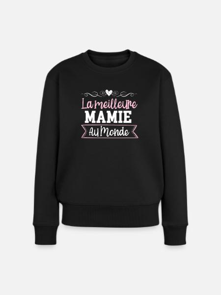 The World's Best Grandma Mother's Day - Women's Premium Organic Jumper - black