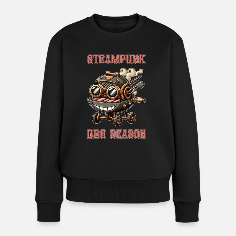 Steampunk BBQ Season 1 - Women's Premium Organic Jumper - black