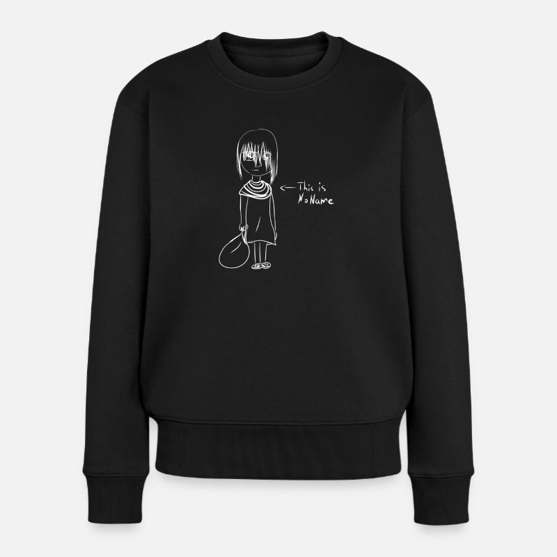 Kein Name - Frauen Premium Bio Pullover - Schwarz