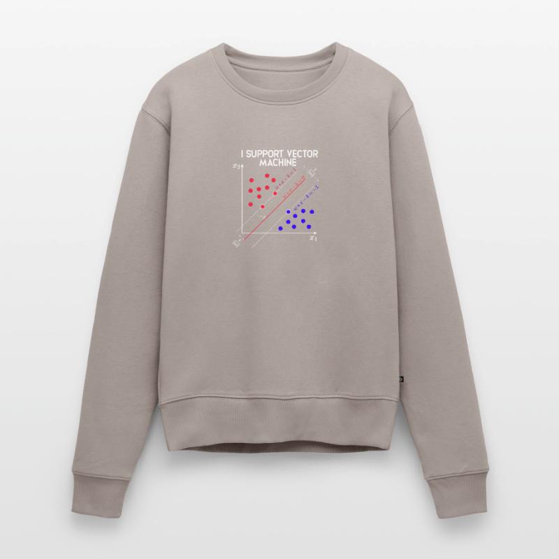 I Support Vector Machines Machine Learning - Tech Women's Premium Organic Jumper