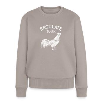 Regulate Your - animal - Women's Premium Organic Jumper - taupe - Front - Julia (174cm)