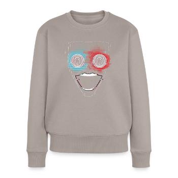Problème ControlZ - Pull Premium bio Femme - taupe - Devant - Julia (174cm)