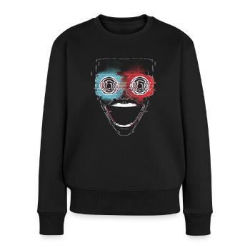 ControlZ Glitch - Women's Premium Organic Jumper - black - Front - Julia (174cm)