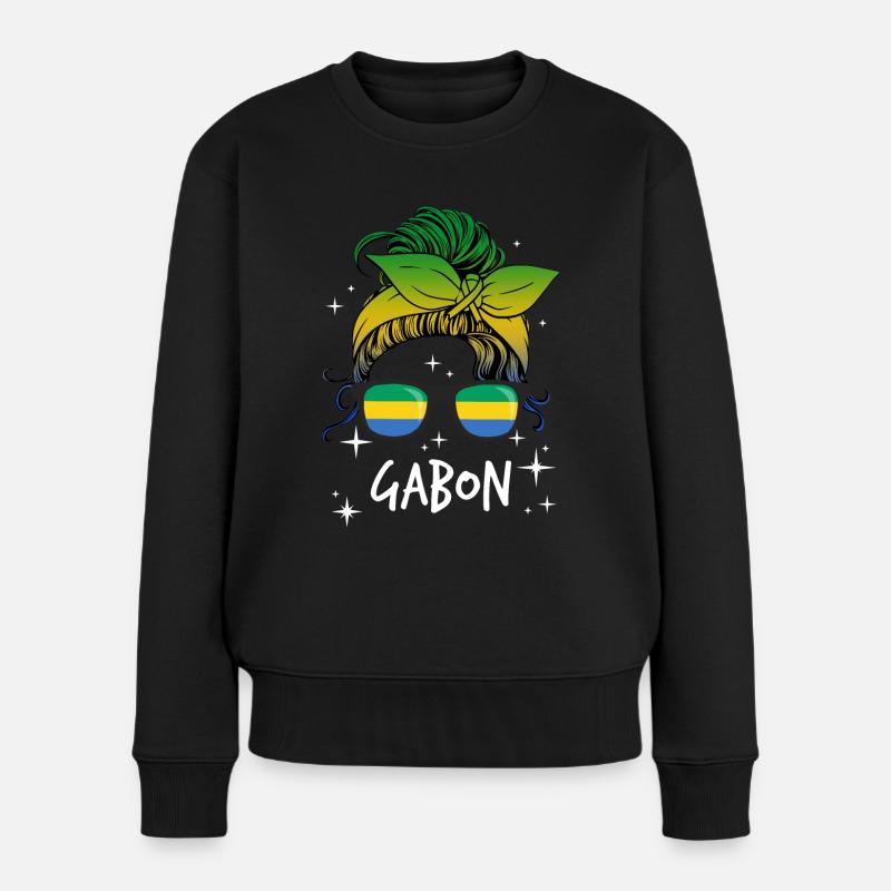 Gabon - Pull Premium bio Femme - noir