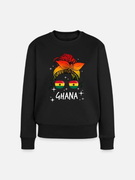 Ghana - Pull Premium bio Femme - noir