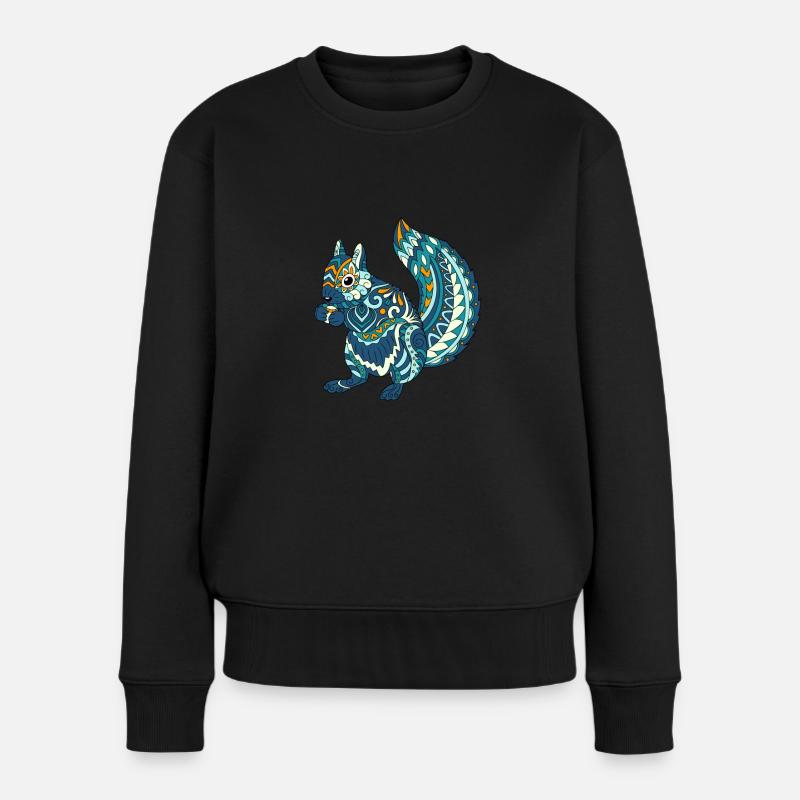 Écureuil - Pull Premium bio Femme - noir