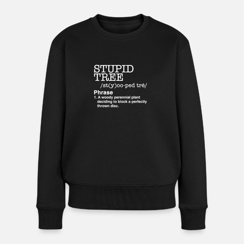 Disc Golf - Frauen Premium Bio Pullover - Schwarz