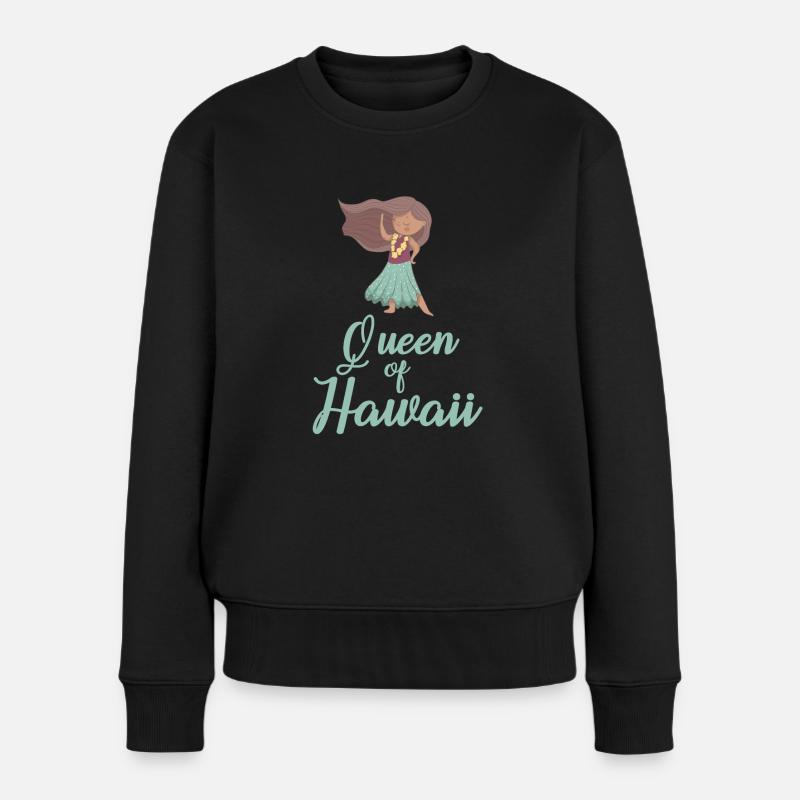 Reine d’Hawaï - Pull Premium bio Femme - noir