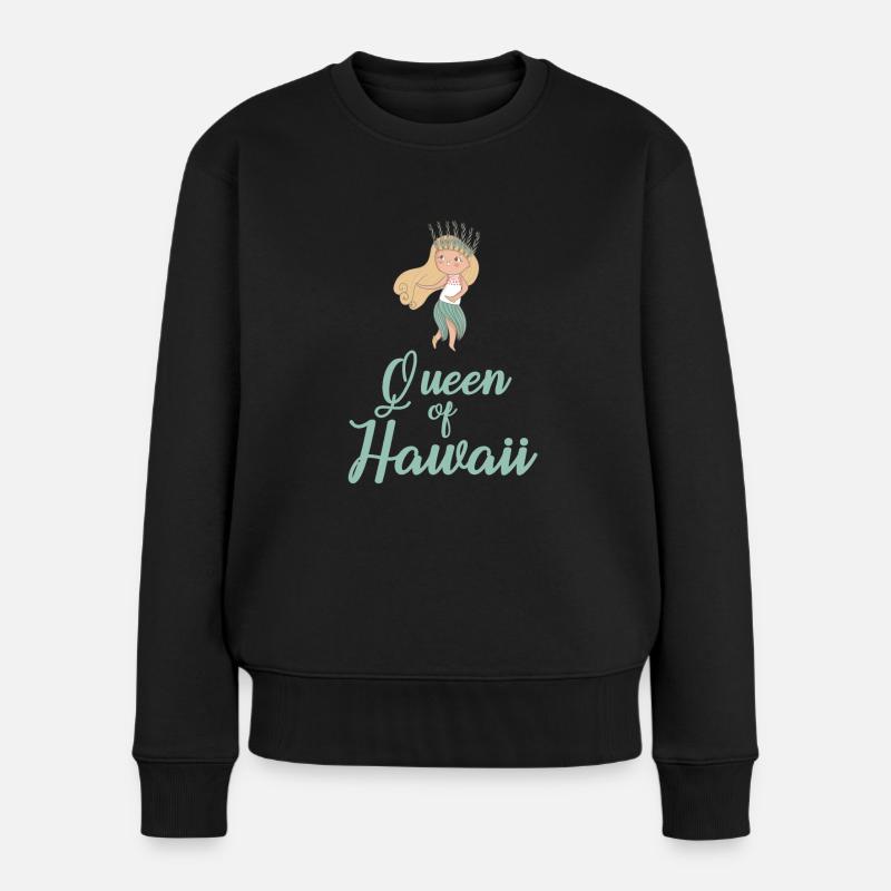Hawaï fille - Pull Premium bio Femme - noir