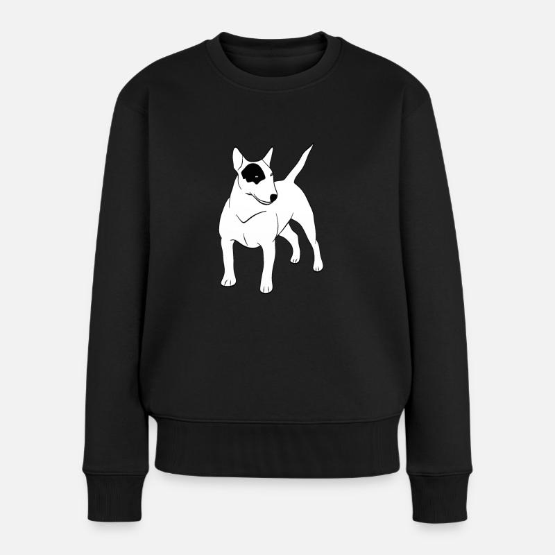 bull-terrier - Pull Premium bio Femme - noir
