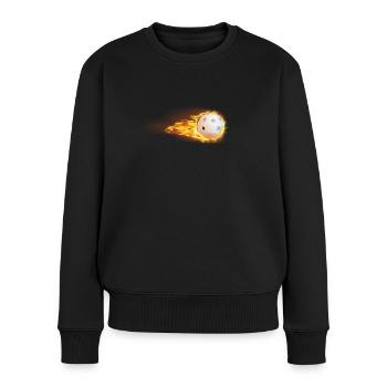 Unihockey, cadeau parfait, anniversaire, Noël - Pull Premium bio Femme - noir - Devant - Julia (174cm)