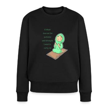 Koran Surah verse Allah Allah Islam Muslim Gift - Women's Premium Organic Jumper - black - Front - Julia (174cm)