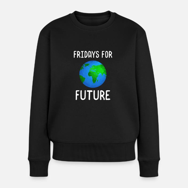 Fridays For Future Changement climatique Démonstration - Pull Premium bio Femme - noir
