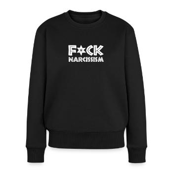 Lustiges afrikanisches Anti-Narzissmus Spruch - Frauen Premium Bio Pullover - Schwarz - Vorne - Julia (174cm)