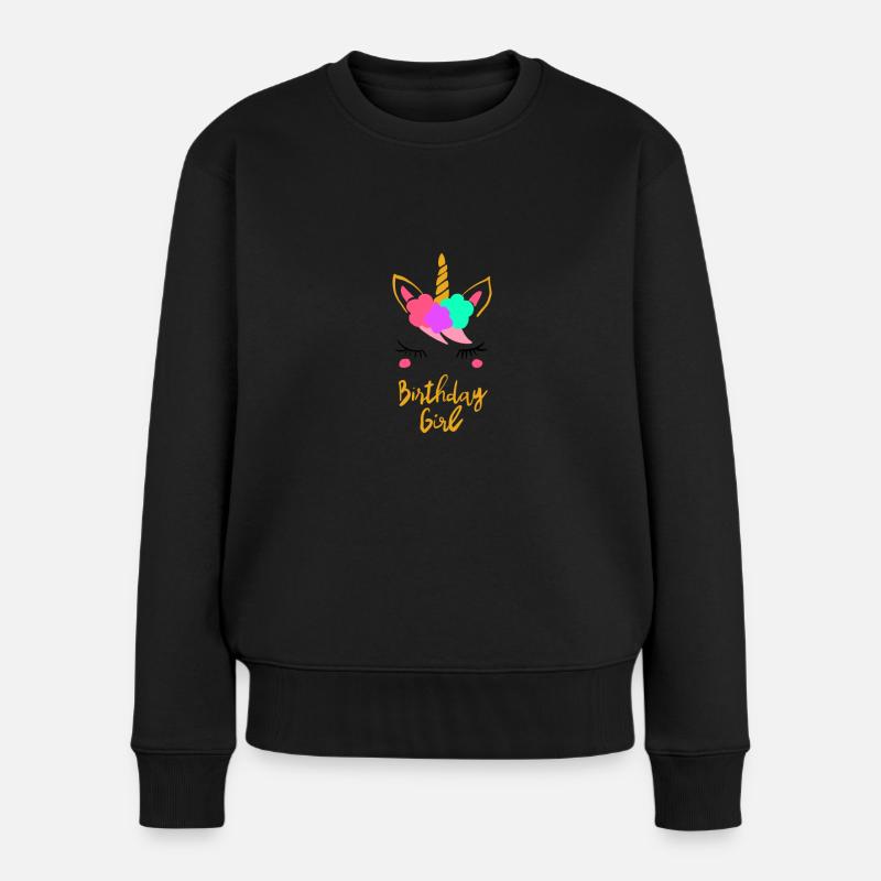 Birthday Girl - Frauen Premium Bio Pullover - Schwarz