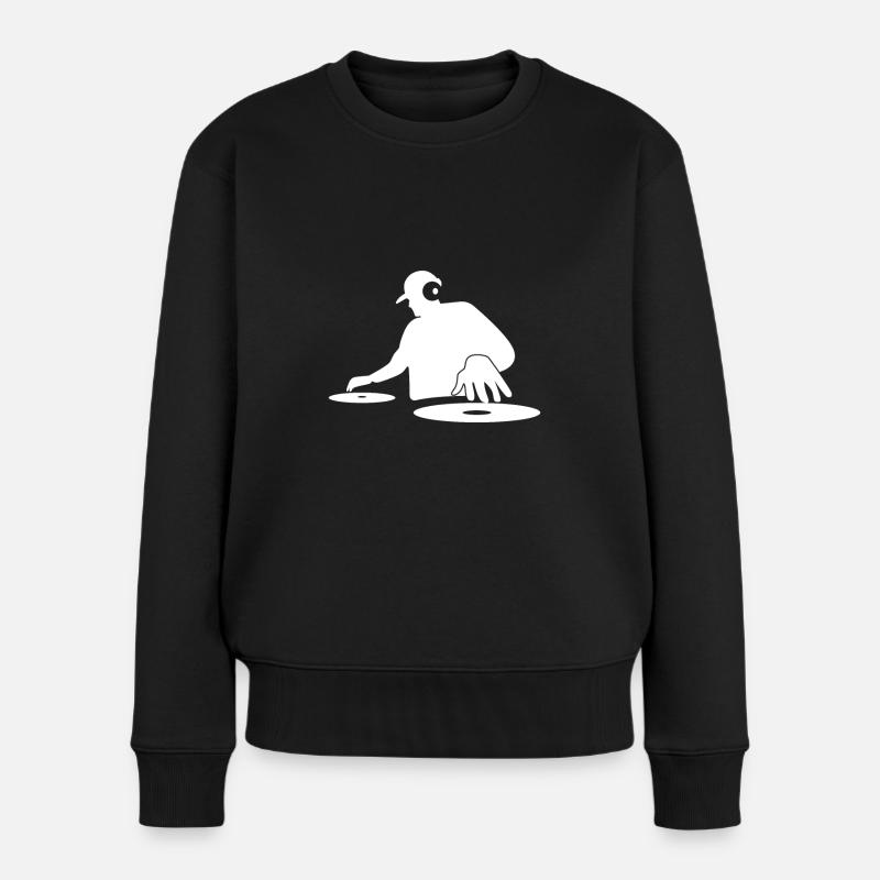 DJ - Pull Premium bio Femme - noir