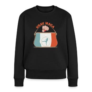 Krav Maga Arts Martiaux Filles Femmes - Pull Premium bio Femme - noir - Devant - Julia (174cm)
